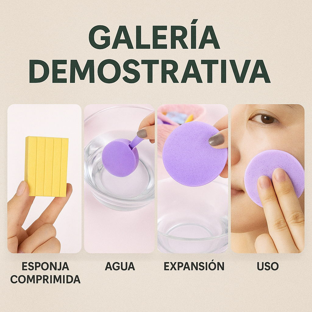 ✨ Esponjas Faciales Comprimidas ✨Docena (12 paquetes)