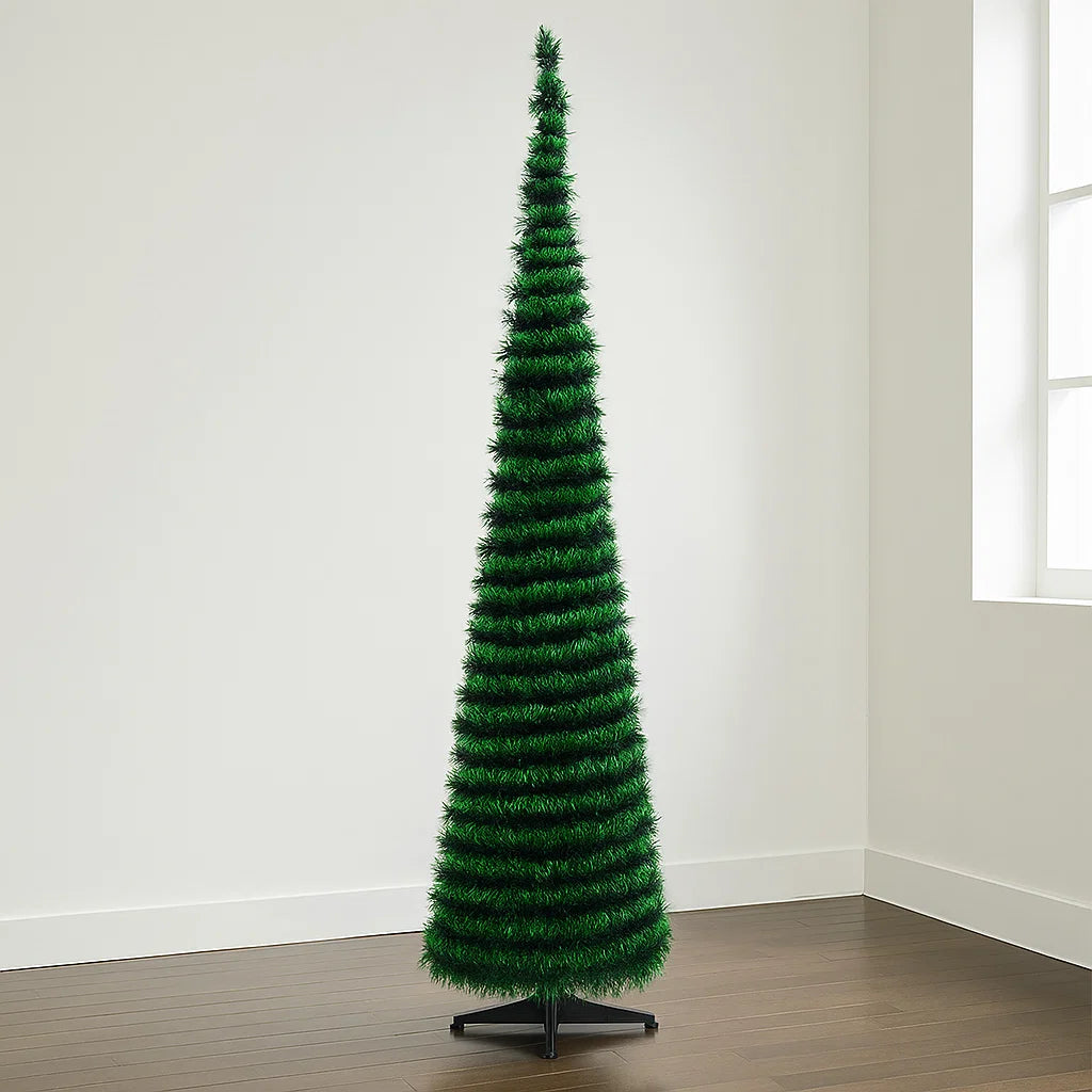 Árbol de Navidad Plegable + Extensión de 200 Bombillos🎄🎅