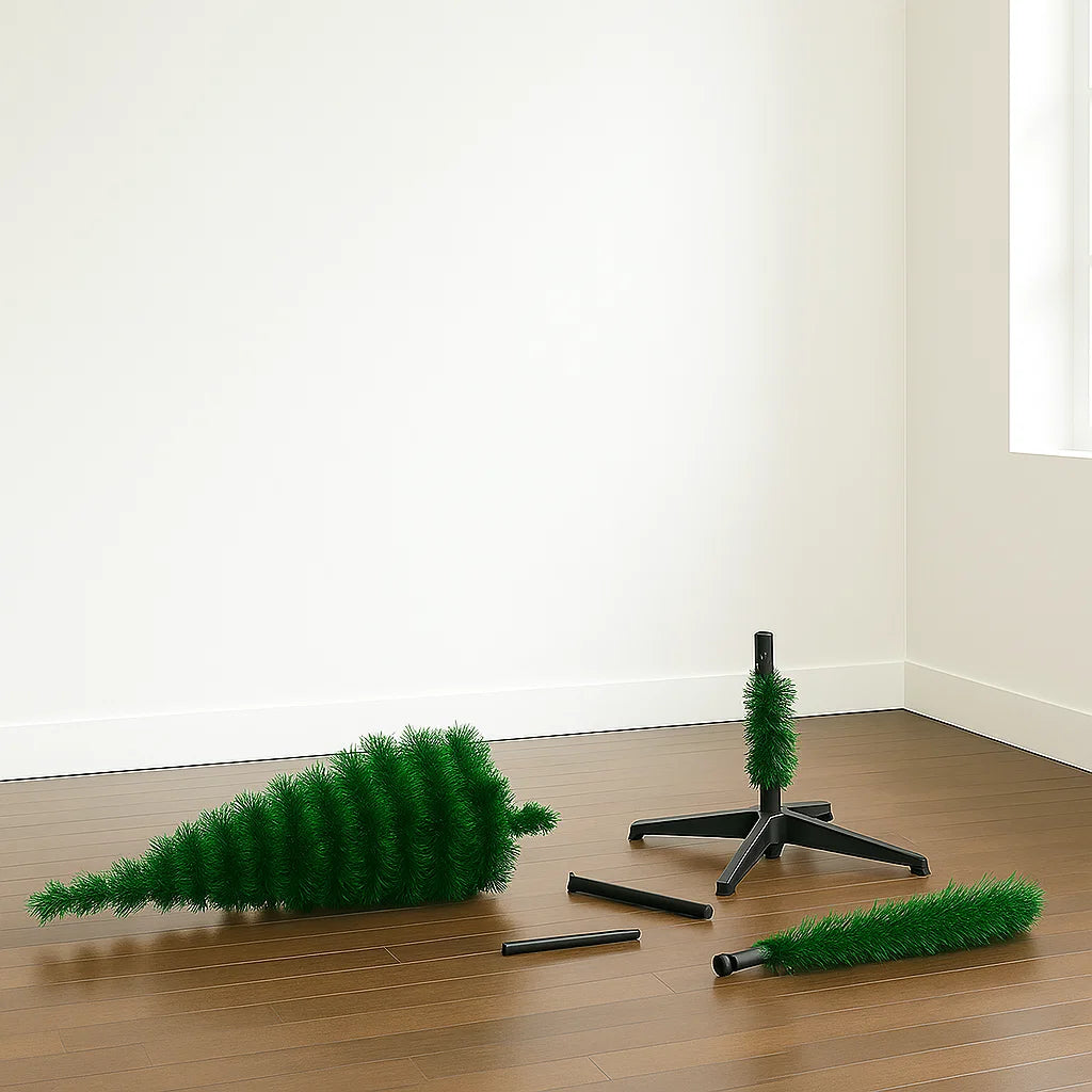 Árbol de Navidad Plegable + Extensión de 200 Bombillos🎄🎅